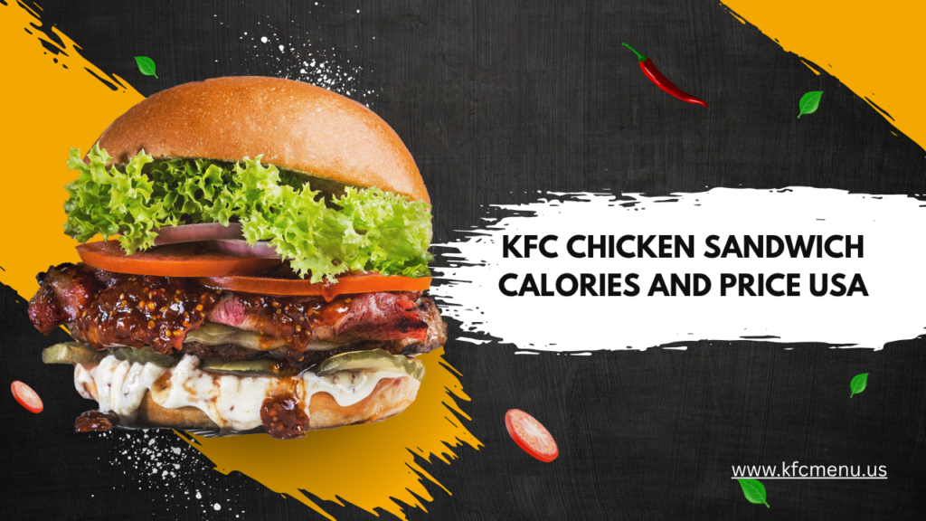# KFC Chicken Sandwich Calories and Price USA (2026 Updated Guide) The KFC Chicken Sandwich remains one of the most popular fast-food chicken sandwiches in the United States. Known for its extra-crispy chicken fillet, soft brioche-style bun, and flavorful pickles, this sandwich continues to attract customers looking for a satisfying meal. If you're wondering about the **KFC Chicken Sandwich calories and price in the USA**, this guide covers everything you need to know, including nutrition facts, combo prices, ingredients, and value for money. ## How Much Does a KFC Chicken Sandwich Cost in the USA? The price of a KFC Chicken Sandwich varies slightly depending on location, taxes, and local promotions. However, most KFC restaurants across the United States offer the sandwich at the following average prices. ### KFC Chicken Sandwich Prices | Menu Item | Average Price | | -------------------------- | -------------- | | KFC Chicken Sandwich | $5.49 | | KFC Spicy Chicken Sandwich | $5.49 | | Chicken Sandwich Combo | $9.25 – $10.55 | | Chicken Little Sandwich | $2.99 – $3.49 | | Chicken Little Combo | $7.99 – $9.59 | The combo meal usually includes medium fries and a medium drink, making it a more filling option for lunch or dinner. ## How Many Calories Are in a KFC Chicken Sandwich? Calories are an important consideration for many customers, especially those monitoring their daily nutrition intake. ### KFC Chicken Sandwich Calories | Menu Item | Calories | | -------------------------- | ---------------------- | | KFC Chicken Sandwich | 650 Calories | | KFC Spicy Chicken Sandwich | 620 Calories | | Chicken Sandwich Combo | 1,000 – 1,400 Calories | | Chicken Little Sandwich | 300 Calories | The calorie count can increase significantly when fries and a sugary beverage are added to the meal. ## What Comes on the KFC Chicken Sandwich? The KFC Chicken Sandwich features a simple but effective recipe designed to highlight the crispy chicken fillet. ### Ingredients * Extra Crispy Chicken Breast Fillet * Brioche-Style Bun * Thick-Cut Pickles * Mayonnaise * Signature Seasonings The Spicy Chicken Sandwich includes a spicy sauce that adds heat and flavor while maintaining the same crispy chicken fillet. ## Nutritional Breakdown For customers interested in nutrition, the standard KFC Chicken Sandwich offers a balance of protein, carbohydrates, and fats. ### Approximate Nutrition Facts | Nutrient | Amount | | ------------- | ------- | | Calories | 650 | | Protein | 34g | | Carbohydrates | 49g | | Fat | 35g | | Sodium | 1,260mg | | Sugar | 7g | Values may vary slightly depending on preparation methods and restaurant location. ## KFC Chicken Sandwich vs. Spicy Chicken Sandwich Many customers wonder whether they should choose the regular or spicy version. | Feature | Classic Chicken Sandwich | Spicy Chicken Sandwich | | -------------- | ------------------------ | ---------------------- | | Calories | 650 | 620 | | Spice Level | Mild | Medium | | Chicken Fillet | Same | Same | | Sauce | Mayo | Spicy Sauce | | Price | $5.49 | $5.49 | If you enjoy a little heat, the spicy version offers a similar taste with a kick of flavor. ## Is the KFC Chicken Sandwich Worth the Price? Compared to other major fast-food chains, KFC's Chicken Sandwich offers a large chicken fillet and premium bun at a competitive price. The sandwich is often praised for its crispy texture, juicy chicken, and simple ingredient combination. ### Reasons Customers Like It * Large chicken breast fillet * Crispy coating with KFC's signature seasoning * Affordable price point * Available nationwide * Good protein content ### Potential Drawbacks * Higher sodium content * Calorie-dense compared to grilled options * Combo meals can exceed 1,200 calories ## Best Ways to Save Money on KFC Sandwiches If you regularly order KFC sandwiches, consider these money-saving tips: 1. Use the KFC mobile app for exclusive discounts. 2. Check limited-time promotions before ordering. 3. Order combo meals during value-deal promotions. 4. Join KFC rewards programs when available. 5. Look for regional sandwich specials. These promotions can help reduce the cost of your meal while providing additional food items. ## Frequently Asked Questions ### How much is a KFC Chicken Sandwich in the USA? The average price is around $5.49, though prices may vary by location. ### How many calories are in a KFC Chicken Sandwich? A standard KFC Chicken Sandwich contains approximately 650 calories. ### Is the KFC Chicken Sandwich spicy? The classic version is not spicy. KFC also offers a Spicy Chicken Sandwich for customers who prefer extra heat. ### Does the Chicken Sandwich Combo include fries? Yes. Most combo meals include medium fries and a medium drink. ## Final Thoughts The **KFC Chicken Sandwich** continues to be one of the best-selling menu items in the United States. With a price of around **$5.49** and approximately **650 calories**, it offers a satisfying combination of crispy chicken, soft bun, pickles, and mayo. Whether you choose the classic or spicy version, the sandwich provides excellent value for customers looking for a filling fast-food meal. For even better value, consider upgrading to a combo meal or taking advantage of KFC's latest app-exclusive deals and promotions.