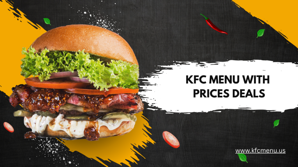 kfc menu with prices deals