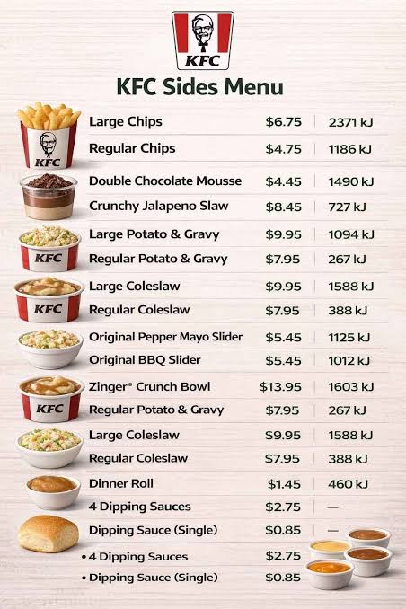 kfc menu with prices kfc menu with prices